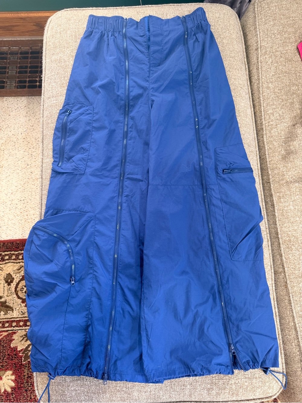 Urban Outfitters Wide-Leg Cargo Jumpsuit in Royal Blue
